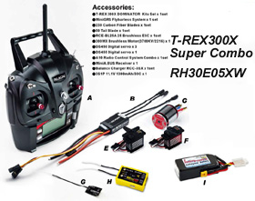 T-REX300X RTF WtiB